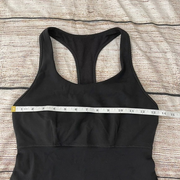 Lululemon Power Up T-Back Black Tank Top Athletic Workout Shirt Size 6 Womens - Picture 13 of 14
